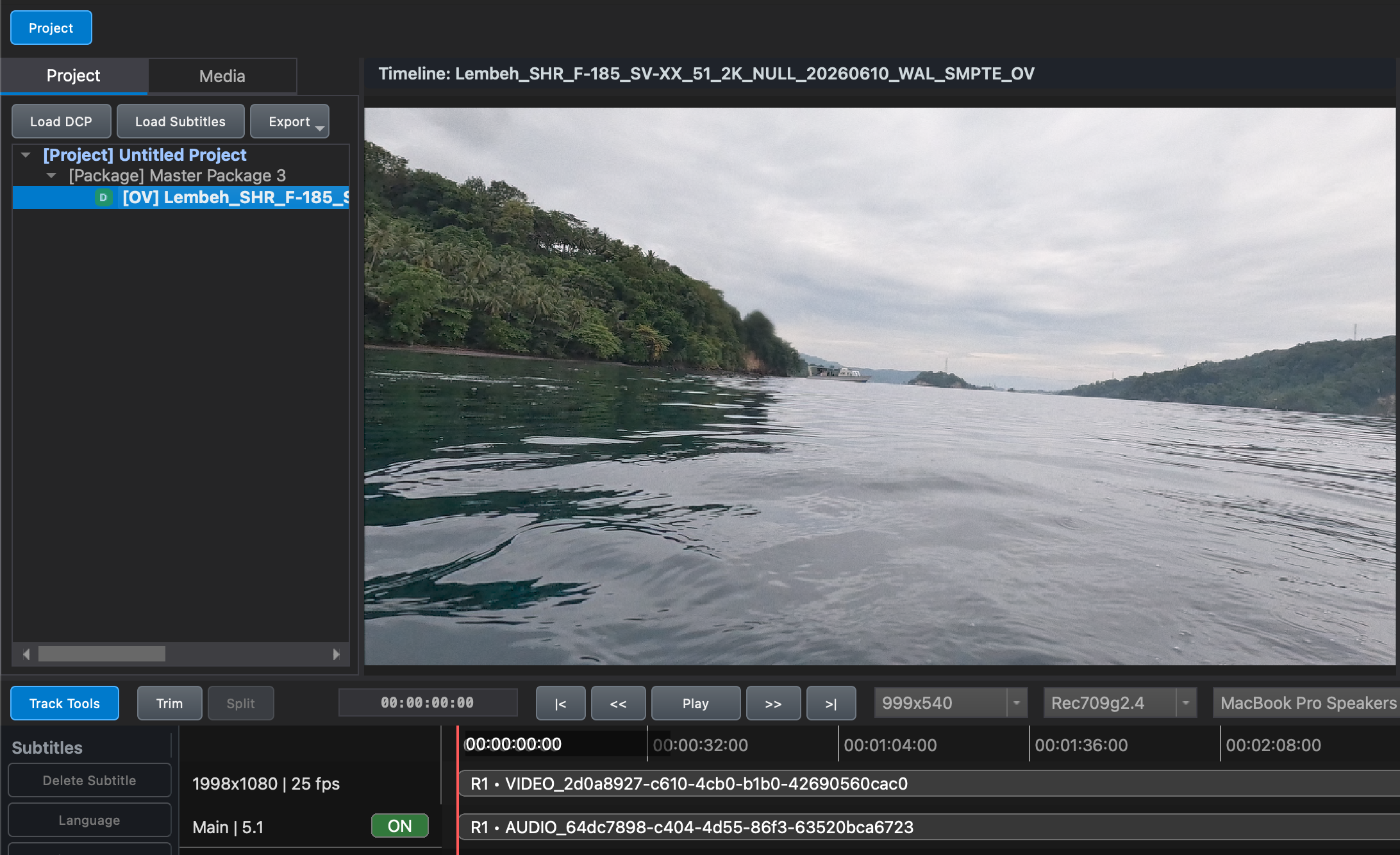 Creating a new Timeline for a Version File in DaCaPo