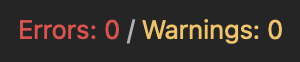 Warning and error summary for a Timeline in Export Package