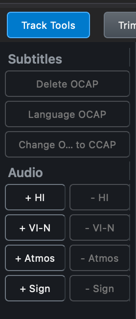 Add Sign Language track control in DaCaPo Track Tools