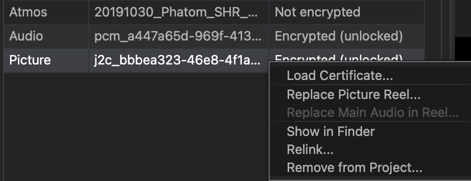 Replace Picture Reel and Replace Main Audio in Reel commands in DaCaPo