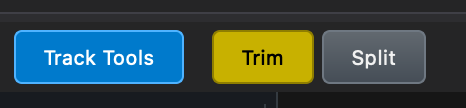 Trim mode enabled in the DaCaPo Timeline