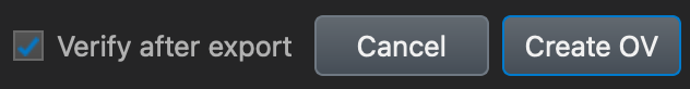 Verify after export option in DaCaPo